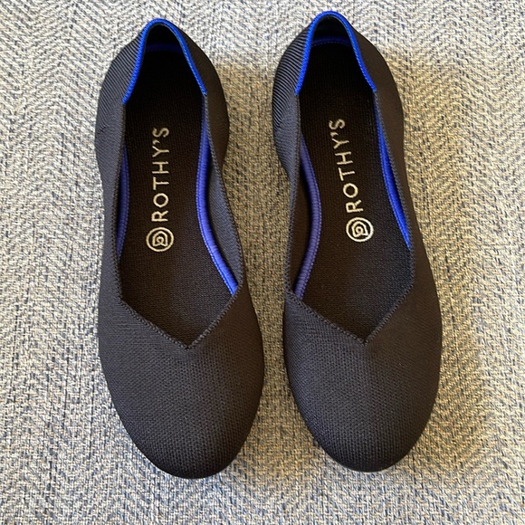 Rothy’s The Flat round Toe Black Ballet Flat Shoes. Size: 9.5 - Picture 7 of 16